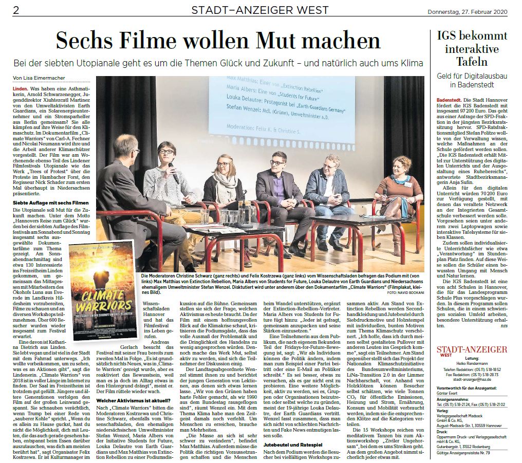 Artikel Stadtanzeiger